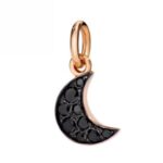 Luna con 9 Diamanti Black (ct. 0,15)