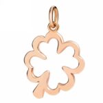 Quadrifoglio Silhoutte Oro Rosa 9 Kt